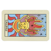 タウラス〔占星術の〕十二宮図サイン抽象芸術アートヴィンテージ マグネット (横)