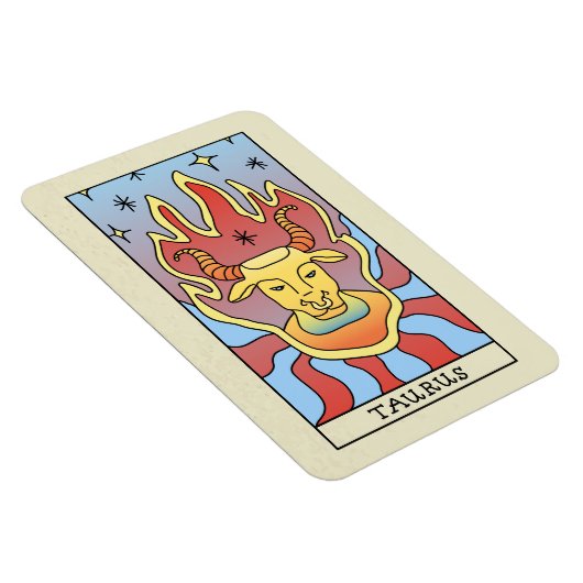 タウラス〔占星術の〕十二宮図サイン抽象芸術アートヴィンテージ マグネット (右側)