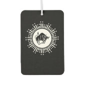 タウラス〔占星術の〕十二宮図シンボル天空スターバスト カーエアーフレッシュナー (正面)