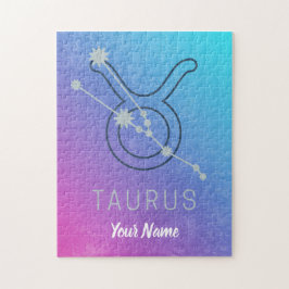 タウラス〔占星術の〕十二宮図スターサインウォーター色占星術 ジグソーパズル