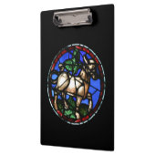 タウラス〔占星術の〕十二宮図ステンドグラスノートルダムデパリCb クリップボード (左)