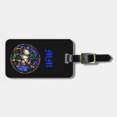 タウラス〔占星術の〕十二宮図ステンドグラスノートルダムデパリLT ラゲッジタグ (正面横)