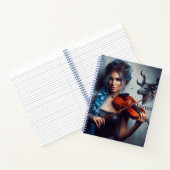 タウラス〔占星術の〕十二宮図ミュージシャンヴァイオリン ノートブック (内部)