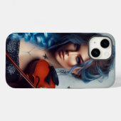 タウラス〔占星術の〕十二宮図ミュージシャンヴァイオリン Case-Mate iPhoneケース (裏面 (横))