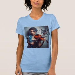 タウラス〔占星術の〕十二宮図ミュージシャンヴァイオリン Tシャツ