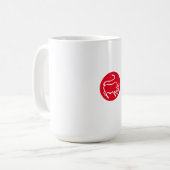 タウラス〔占星術の〕十二宮図モダンサインミニマリストエレガント平野 コーヒーマグカップ (正面左)