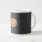 タウラス〔占星術の〕十二宮図モダンサインミニマリストエレガント平野 ジャンボコーヒーマグカップ (正面右)