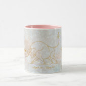 タウラス〔占星術の〕十二宮図モノグラムアストロロジーグリッター マグカップ (中央)