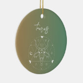 タウラス〔占星術の〕十二宮図占星術星記号グラデーション セラミックオーナメント (右)