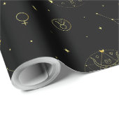 タウラス〔占星術の〕十二宮図占星術星記号グラデーション ラッピングペーパー (ロールコーナー)