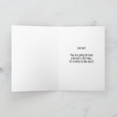 タウラス〔占星術の〕十二宮図星占金ゴールドハッピーバースデー カード (内部)