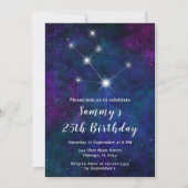 タウラス〔占星術の〕十二宮図星座バースデーパーティー 招待状 (正面)