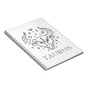 タウラス〔占星術の〕十二宮図標識占星術 ノートブック (右側)