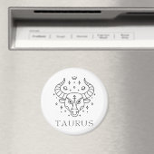 タウラス〔占星術の〕十二宮図標識占星術 マグネット (インサイチュ (食洗機))