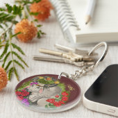 タウラス〔占星術の〕十二宮図標識 キーホルダー (正面右)