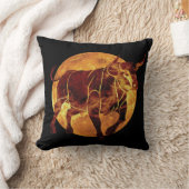 タウラス〔占星術の〕十二宮図標識 クッション (ブランケット)