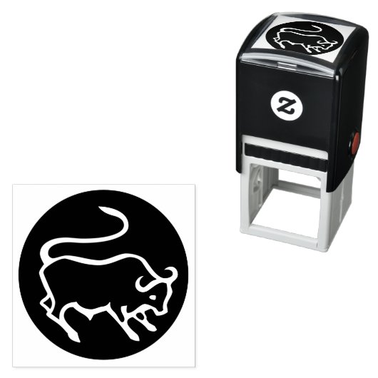 タウラス〔占星術の〕十二宮図標識 セルフインキングスタンプ (インサイチュ)