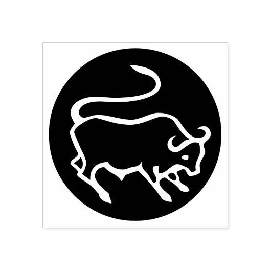 タウラス〔占星術の〕十二宮図標識 ラバースタンプ (インプリント)