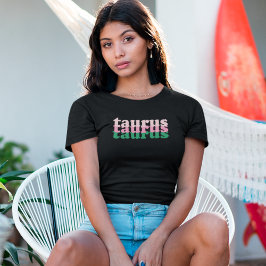 タウラス〔占星術の〕十二宮図標識 |緑の電源色 Tシャツ