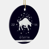 タウラス〔占星術の〕十二宮図記号占星術記号名年 セラミックオーナメント (右)