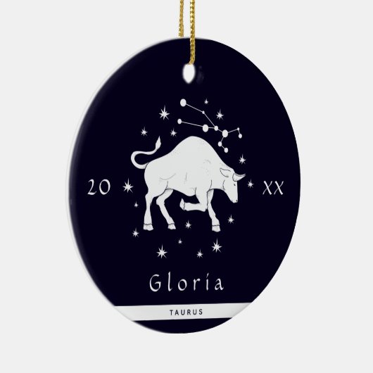 タウラス〔占星術の〕十二宮図記号占星術記号名年 セラミックオーナメント (右)