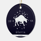 タウラス〔占星術の〕十二宮図記号占星術記号名年 セラミックオーナメント (左)