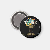 タウラス〔占星術の〕十二宮図 マグネット (正面/裏面)