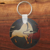 タウランブルズアニマル抽象芸術アート キーホルダー (正面)