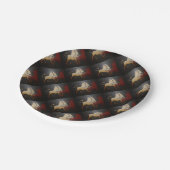 タウランブルズアニマル抽象芸術アート ペーパープレート (アングル)