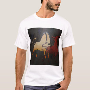 タウランブルズアニマル抽象芸術アート Tシャツ