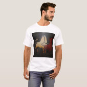 タウランブルズアニマル抽象芸術アート Tシャツ (正面フル)