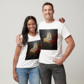 タウランブルズアニマル抽象芸術アート Tシャツ (ユニセックス)