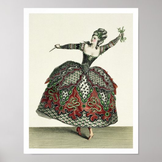 「タウリスのイフィゲニア」のフューリー用の衣装とse ポスター (正面)