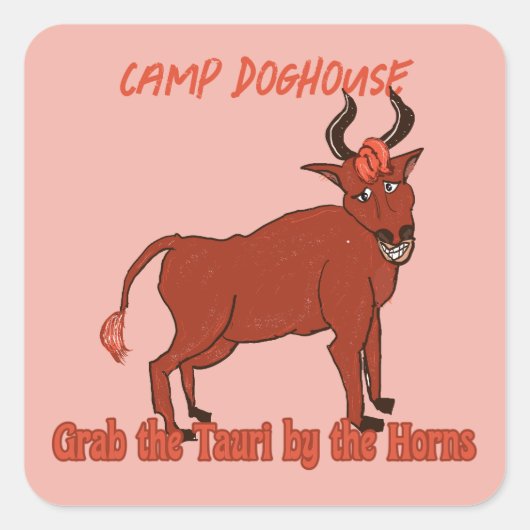 タウリステッカー スクエアシール (正面)