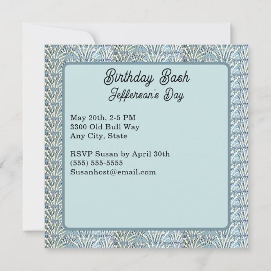 タウルスザブル〔占星術の〕十二宮図サインバースデーパーティー (裏面)