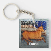 タウルスザブル〔占星術の〕十二宮図サインバースデーパーティー キーホルダー (正面)