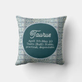 タウルスザブル〔占星術の〕十二宮図サインバースデーパーティー クッション (裏面)