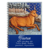 タウルスザブル〔占星術の〕十二宮図サインバースデーパーティー ノートブック (正面)