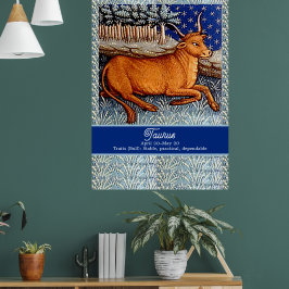 タウルスザブル〔占星術の〕十二宮図サインバースデーパーティー ポスター