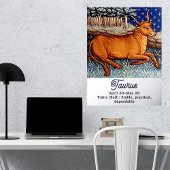 タウルスザブル〔占星術の〕十二宮図サインバースデーパーティー 箔ポスター