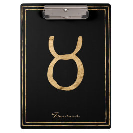 タウルス打撃金ゴールド様式星占い記号 クリップボード