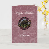 タウルス誕生日 カード (黄色い花)