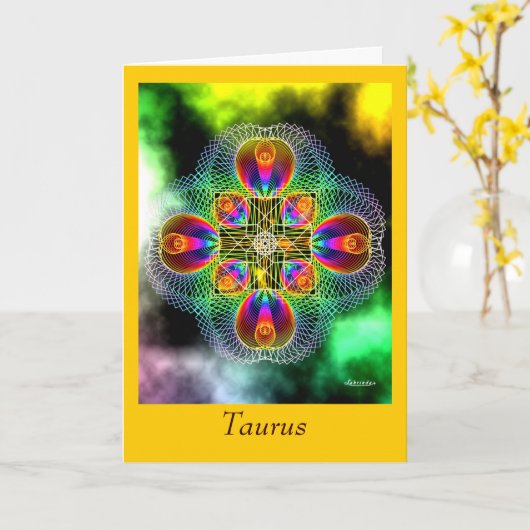 タウルス カード (黄色い花)