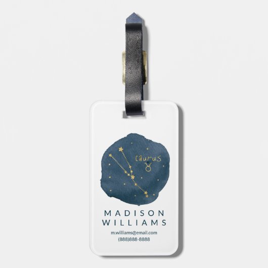 タウルス ラゲッジタグ (裏面縦)