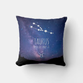 タウルス |〔占星術の〕十二宮図パーソナライズされた星座 クッション (正面)