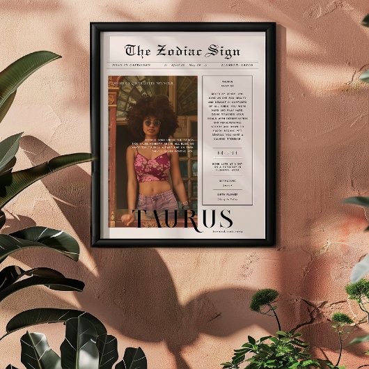 タウルス | 〔占星術の〕十二宮図星占い写真新聞 ポスター