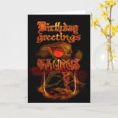 タウルス〔占星術の〕十二宮図誕生日の挨拶by Valxart カード (黄色い花)