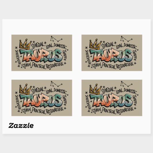 タウルス 長方形シール (シート)