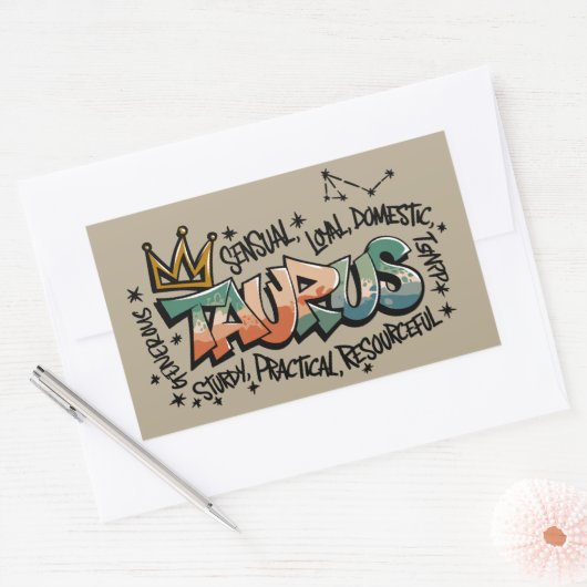 タウルス 長方形シール (封筒)