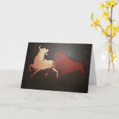 タウレアンブルズアニマルアート カード (黄色い花)